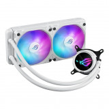 Cooler asus rog strix lc iii 240 argb white edition 2x fan slots 120mm speed