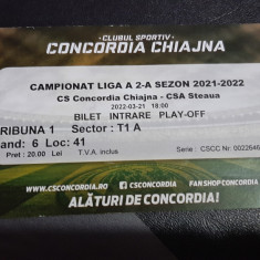 Bilet Concordia Chiajna - CSA Steaua