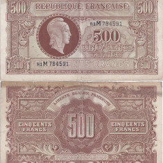 1944, 500 francs (P-106) - Franța