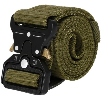 Curea centura Tactical Combat pentru barbati 3.5 x 125 cm, rezistent, verde Household NewTrend foto