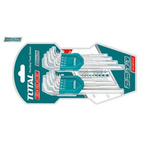 Set 18 chei imbus Hex&amp;Torx TOTAL Industrial - 1.5-10mm, T10-T50