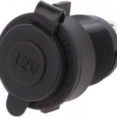 Adaptor mufa mama bricheta auto x1 neagra 20A de panou 12-24VDC SCI A13-142A