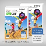 Hartie 10x15 FOTO Dual Side 220g cu suprafata mata, 100 coli, ProCart