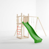 Complex de joaca din lemn prelucrat pentru copii BDR 1S2 MS