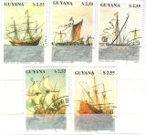 Guyana 1990 Ships, paintings, used A.95