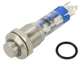 Comutator anti-vandalism SPDT, LED alb