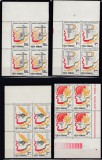 ROMANIA 1981 LP 1037 CANTAREA ROMANIEI SERIA IN BLOCURI DE 4 TIMBRE MNH