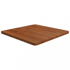vidaXL Blat de masă pătrat maro &icirc;nchis 60x60x2,5 cm lemn stejar tratat 343044