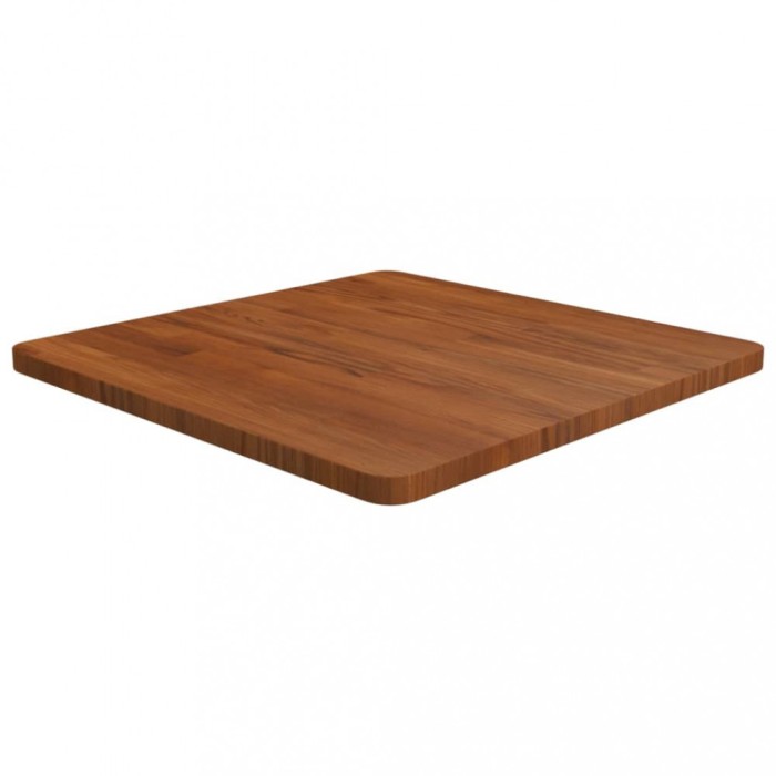 vidaXL Blat de masă pătrat maro &icirc;nchis 60x60x2,5 cm lemn stejar tratat