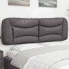 Gossi perna pentru tablie pat, gri, 160 cm, piele artificiala