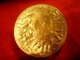 Jeton- Medalie - Vultur si Imn Israel 1978 , d=3cm