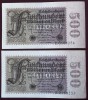 Germania 500.000.000 500 milionen MARK 1923 serii consecutive 253 254 **