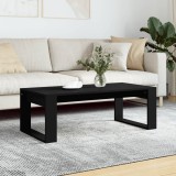 vidaXL Măsuță de cafea, negru, 102x50x35 cm, lemn compozit
