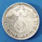 GERMANIA 2 REICHSMARK MARCI 1939 LITERA A HINDENBURG ARGINT STARE AUNC