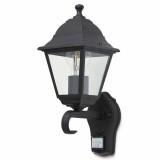 Cumpara ieftin Lampa exterior cu senzor Blooma Varennes III, putere maxima 1 x 60 W, 19 x 14 x 31 cm, culoare negru
