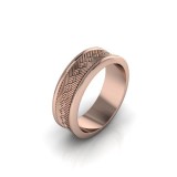 Verigheta dama/barbat din aur roze - 46