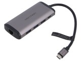 Hub USB 3.0 cu 9 porturi, gri