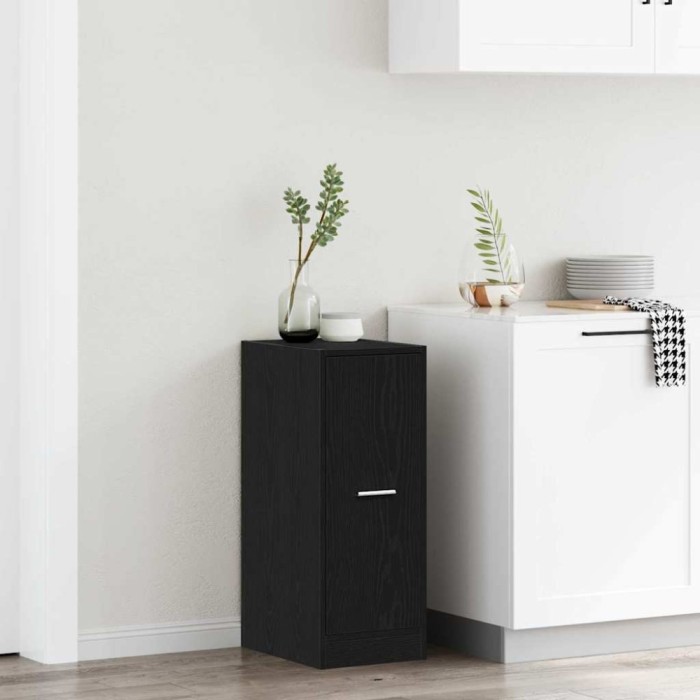 vidaXL Cabinet de Apotecă Stejar negru 40 x 41 x 77.5 cm Lemn compozit