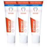 Elmex Caries Protection Whitening pasta de dinti pentru albire cu flor 3x75 ml