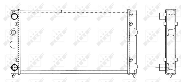NRF 519501 Radiator, racire motor