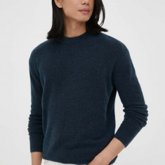 American Vintage pulover de lana barbati, culoarea albastru marin, light