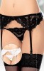 Portjartier Si Chilotei String Din Dantela, Negru, S/M, Softline