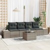 VidaXL Set de canapele pentru grădină Manual 5 pcs Gri 55 x 55 x 37 cm 3355598
