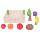 Cutiuta cu fructe din lemn, BigJigs Toys