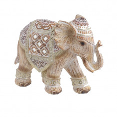 ELEFANT CERAMICA NATURAL/ROSU 15X6X12 CM Cod Produs 2518 foto