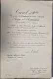 Brevet Ordinul Coroana Rom&acirc;niei grad Cavaler civil Carol al II-lea 1933
