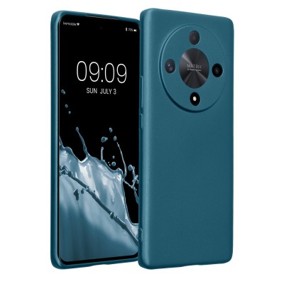 Husa Kwmobile pentru Honor Magic6 Lite/X9b, Albastru, Silicon, KWM000020LH001C foto