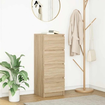 vidaXL Bufetă Stejar Sonoma 37,5x35x99 cm Lemn prelucrat 861699 foto