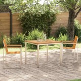 vidaXL Set de masă pentru grădină 3 pcs Lemn Solid de Acacia