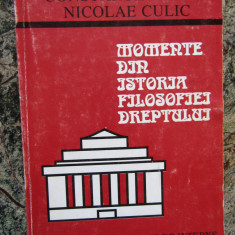 Momente din istoria filosofiei dreptului Constantin Stroe, Nicolae Culic