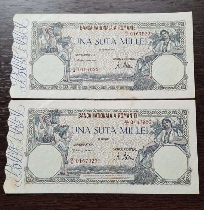 100000 lei 1946 consecutive