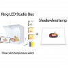 Panou de lumina Lh-mini LED, 20cm, fara umbra, lumina studio foto, kit cu 6 c