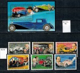 Tchad 1983 - Masini de epoca, serie+colita neuzata