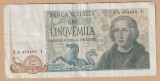 (1) BANCNOTA ITALIA - 5000 LIRE 1971, STARE BUNA, PORTRET CRISTOFOR COLUMB