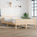 Cadru de pat, 140x200 cm, lemn masiv GartenMobel Dekor, vidaXL