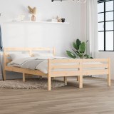 VidaXL Cadru de pat King Size, 150x200 cm, lemn masiv