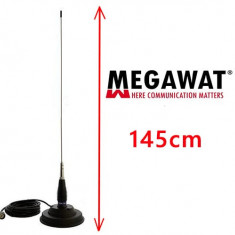 Antena Statie Radio CB Megawat ML145 cu Magnet Megawat 145PL