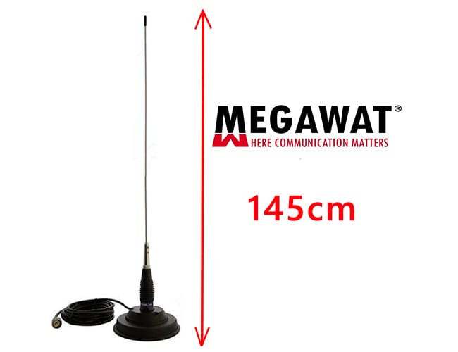 Antena Statie Radio CB Megawat ML145 cu Magnet Megawat 145PL
