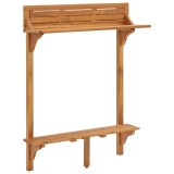 Cumpara ieftin Masa de bar pentru balcon, 90x37x122,5 cm, lemn masiv de acacia
