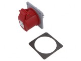 Conector alimentare AC trifazat IP44 32A Soclu Mamă Drept