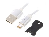 Cablu magnetic USB 2.0 Apple Lightning 1m