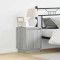 vidaXL Dulap de noapte cu Gri 39 x 34.5 x 50 cm Lemn compozit 869604