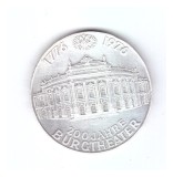 Moneda Austria 100 schilling 1976, 200th Anniversary of the Burgtheater, stare foarte buna, cu luciu