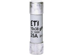 Siguranta fuzibila voltaica 25A CH10X38 gPV 1000V Eti 002625139