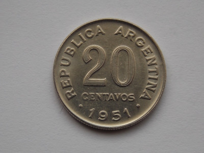 20 CENTAVOS 1951 ARGENTINA foto