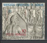 Romania.1977 Navigatia europeana pe Dunare-Bl. XR.788